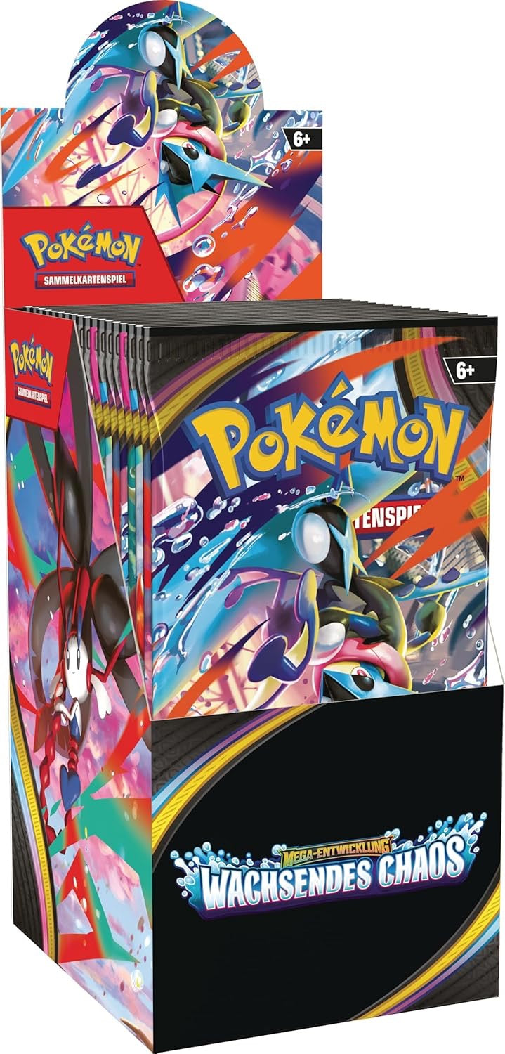 Pokémon-Sammelkartenspiel: Boosterpack-Display Mega-Entwicklung – Wachsendes Chaos
