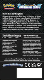 Pokémon-Sammelkartenspiel: Boosterpack-Display Mega-Entwicklung – Wachsendes Chaos