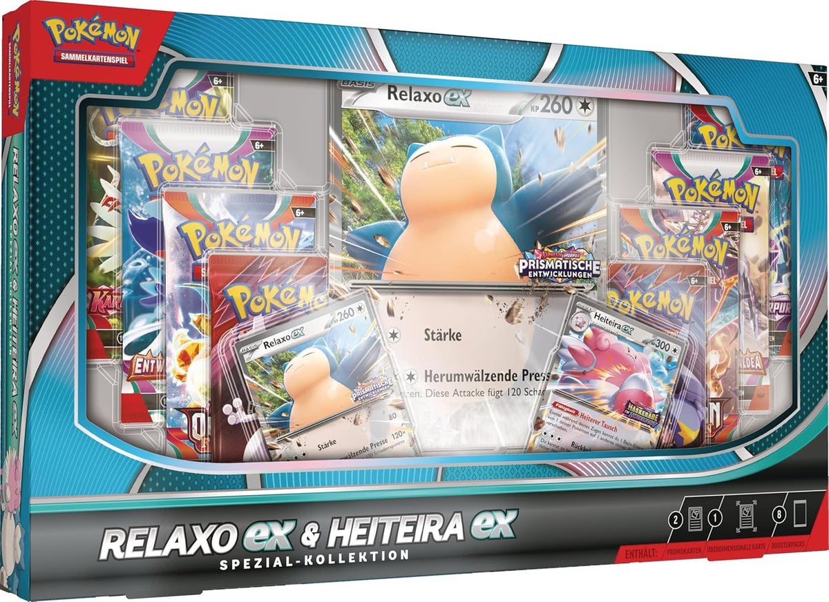 Pokémon-Sammelkartenspiel: Spezial-Kollektion Relaxo-ex & Heiteira-ex
