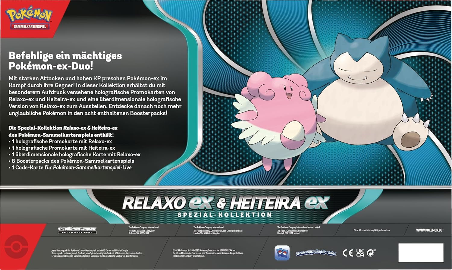 Pokémon-Sammelkartenspiel: Spezial-Kollektion Relaxo-ex & Heiteira-ex